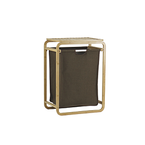 Panier À Linge Avec Socle - Blanc / Noir Accessoires-rangements