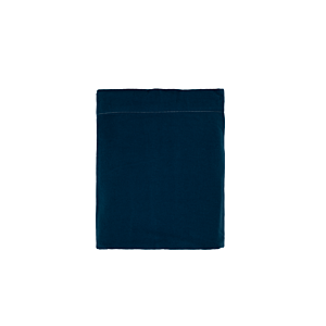 Drap Plat Uni Flanelle 260X240Cm - Bleu Marine Textile