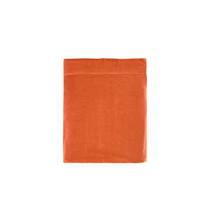 Drap Plat Uni Flanelle 260X240Cm - Terracota Textile