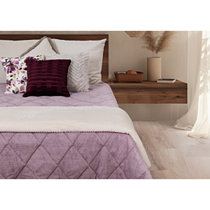 Couette Uni Cristal / Micro Touche Coton - Mauve Clair