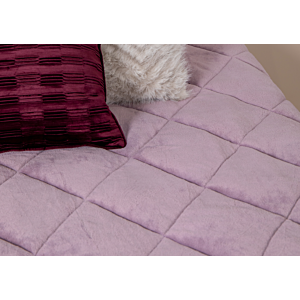 Couette Uni Cristal / Micro Touche Coton - Mauve Clair BLACK FRIDAY