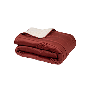 Couette VELVET UNI 260x240cm - Bordeaux