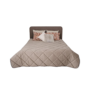 Couette Velvet Uni 220X240Cm - Taupe Textile
