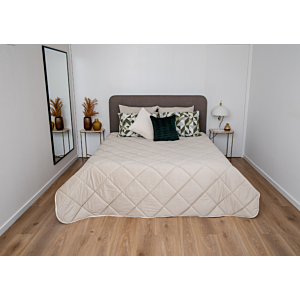 Couette Velvet Uni 260X240Cm - Beige