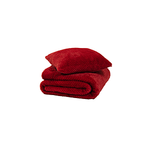 Coussin Fausse Fourrure 45x45cm - Bordeaux Promos printemps