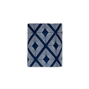 Drap Plat Losange - Bleu Marine Textile