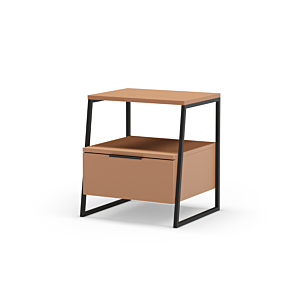 Table De Chevet VELIA - Terracotta / Noir