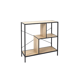 Étagère EDISON 80x30x79,5cm - Beige / Noir Étagères et bibliothèques rangements