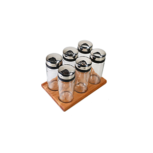Set De 6 Bocaux À Epices - Blanc Soldes été