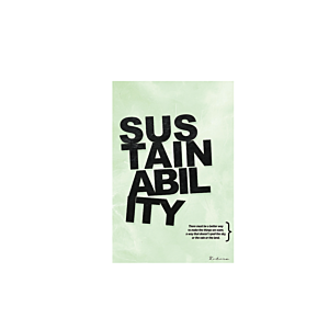 Tableau Sustainability 40x60cm Sans Cadre - Vert Tableaux