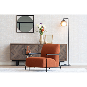 Fauteuil Bali - Rouge Brique