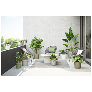 Pot large Capri 40cm - BLANC