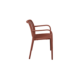 Chaise Serene Avec Accoudoirs - Rouge