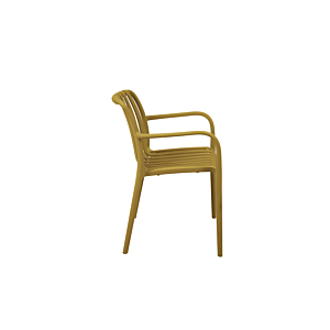 Chaise Serene Avec Accoudoirs - Moutarde