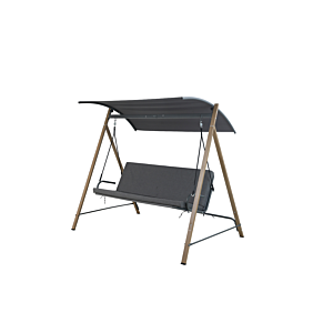 Balancelle WOOD 3 PLACES - Gris foncé