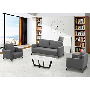 Pack Salon De Bureau Essentiel 3+1+1 - Gris