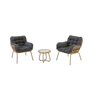 Set BALCON NEW LA VIDA + Table Basse - Gris Soldes été vague 2