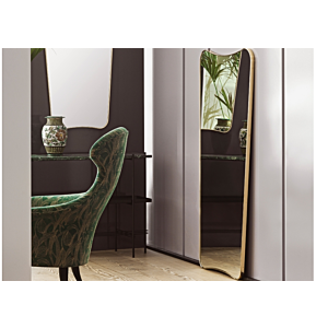 MIROIR DECORATIF 51x81x2cm - Doré