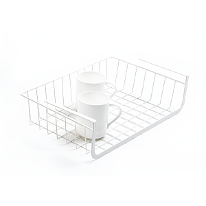 Support de rangement en métal 39,5cm - Blanc Salle de bain
