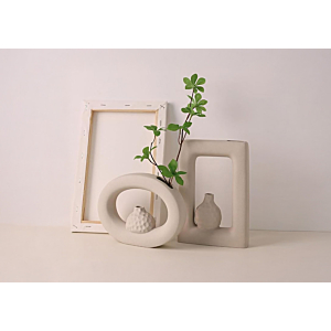 VASE En Céramique 21,2cm - Blanc