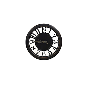 HORLOGE MURALE 28x28x4cm -Noir Soldes été