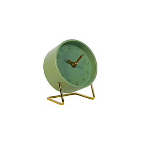 HORLOGE SUR PIED 12.3x15x11cm -Vert Décorations
