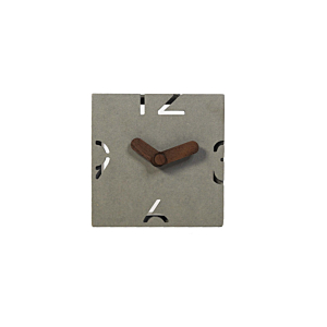HORLOGE MURALE 12x4.5x12cm -Gris Décorations