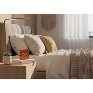 HORLOGE MURALE 12x4.5x12cm - Orange