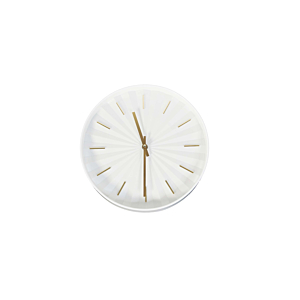 HORLOGE MURALE 30.6x30.6x4.5cm - Blanc Décorations