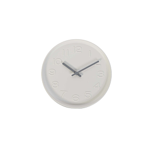 HORLOGE MURALE 32 cm - Blanc Décorations