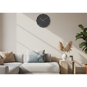HORLOGE MURALE 25 cm - Gris