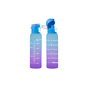 Bouteille d'eau 750 ml - Bleu / Violet