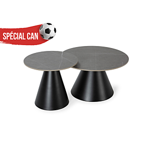 Set De 2 Tables Basses Louna - Gris