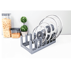ORGANISATEUR DE COUVERCLES DE CASSEROLES - Gris