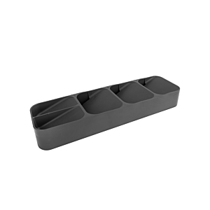 ORGANISATEUR COMPACT DE COUVERTS 5 CELLULES - Gris foncé Accessoires-rangements