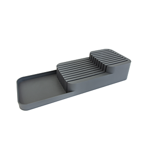 ORGANISATEUR DE COUTEAUX À 2 NIVEAUX - Gris Accessoires-rangements