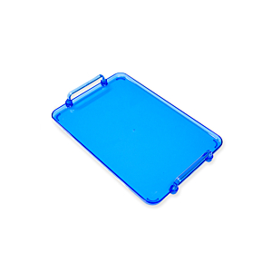 Plateau AURORA 31x22 cm - Bleu transparent Soldes été vague 2