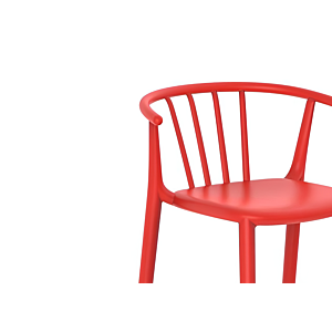 Tabouret Woody Altro - Rouge