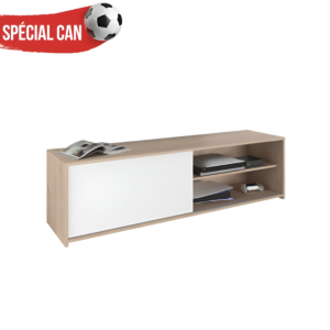 Meuble Tv Tomy - Chêne / Blanc