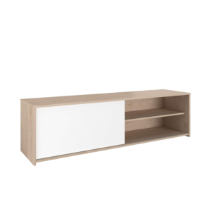 Meuble Tv Tomy 155cm - Chêne / Blanc