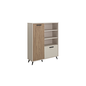 Bibliothèque BRAVO - Blanc / Chêne Chambre enfant