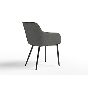 Fauteuil Angus - Blanc / Noir