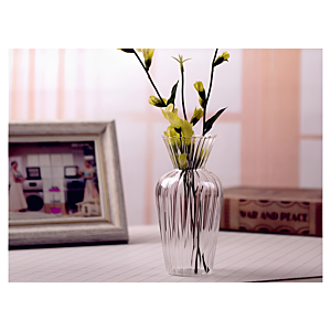 VASE ORION + BORDURE DORÉE 7.5x7.5x15CM - DORÉ