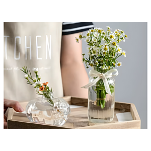 VASE ORION + BORDURE DORÉE 7.5x7.5x12.5CM - DORÉ