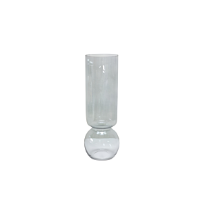 VASE HORIZON EN VERRE 13.5x13.5x37CM - GRIS Vases