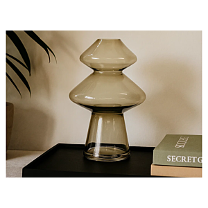 VASE CHAMPIGNON 16x16x23CM - MARRON