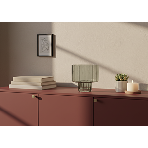 VASE ELYSEE 22.5x22.5x22.5CM - GRIS