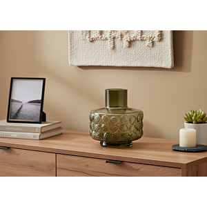 VASE OSLO 16x16x16.5CM - GRIS