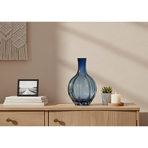 VASE SIENNA 17x17x26.5CM - BLEU