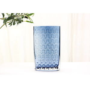 VASE AZUR 18x18x30CM - BLEU